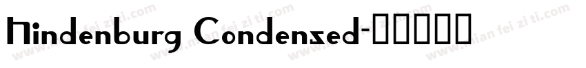 Hindenburg Condensed字体转换